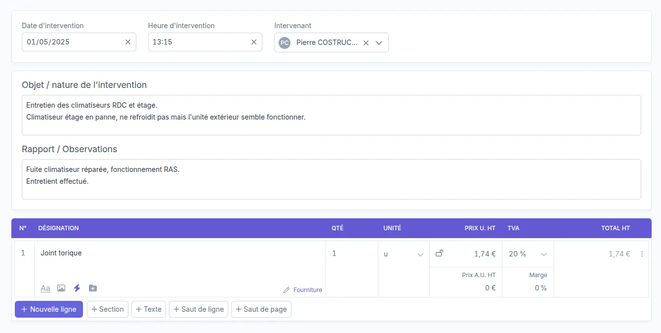 Logiciel de devis pour le BTP