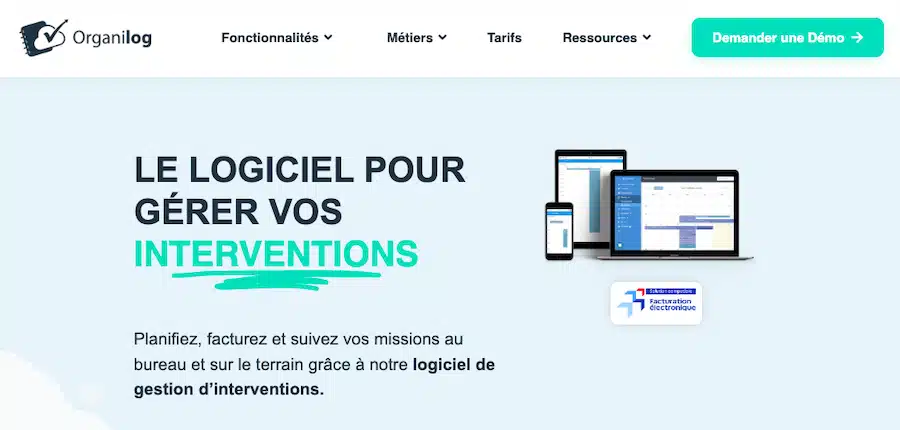 Logiciel électricien gestion - organilog